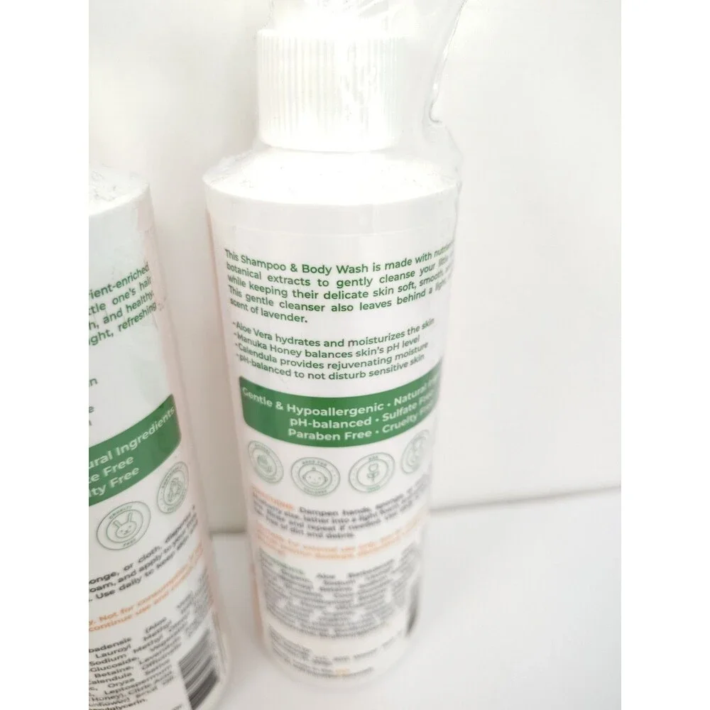 Wild Naturals Kids 2 in 1 Shampoo & Body Wash w/ Aloe Vera Calendula Manuka (2)